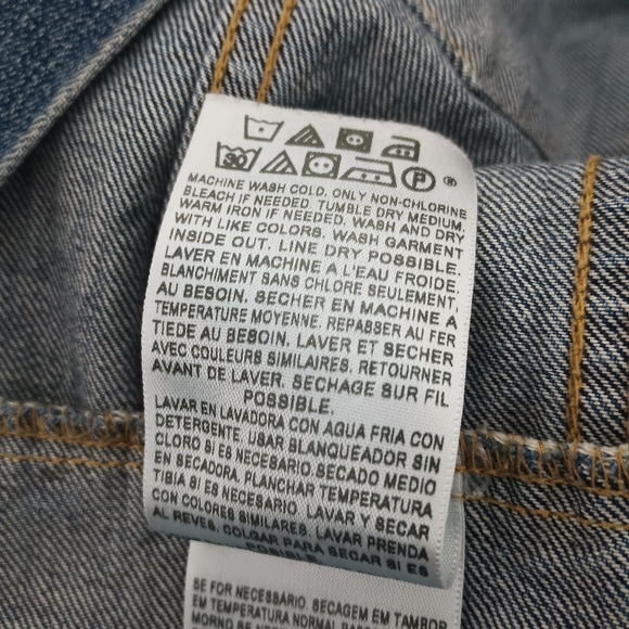 Levi’s Denim 4 Pocket Chore Jean Trucker Jacket Men’s Size XXLarge - Picture 16 of 16